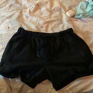 PINK black sweat shorts